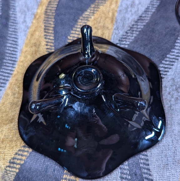 2 Glossy Black Vintage Candle Stick Holders - Picture 6 of 6